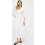 Dámske Dlhé šaty Notes du Nord bielej farby z bavlny vo veľkosti M s dĺžkou: Maxi 