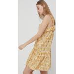 Dámske Mini šaty Notes du Nord žltej farby z bavlny vo veľkosti S 