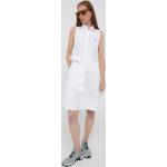 Dámske Designer Letné šaty Ralph Lauren Polo Ralph Lauren bielej farby z bavlny vo veľkosti S s dĺžkou: Pod kolená v zľave 