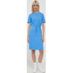 Dámske Mini šaty Tommy Hilfiger modrej farby z bavlny vo veľkosti XXL 