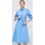 Dámske Mini šaty Tommy Hilfiger modrej farby z bavlny vo veľkosti S 