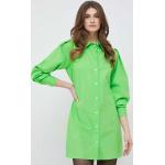 Dámske Mini šaty Tommy Hilfiger zelenej farby z bavlny vo veľkosti L 