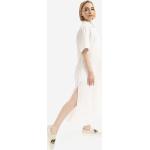 Dámske Letné šaty Wood Wood bielej farby z bavlny Oversize s dĺžkou: Pod kolená 