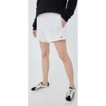 Dámske Riflové šortky Tommy Hilfiger TOMMY JEANS sivej farby s jednofarebným vzorom z bavlny vysoký pás 