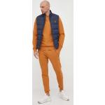 Pánske Športové oblečenie Lyle & Scott oranžovej farby s jednofarebným vzorom z bavlny 