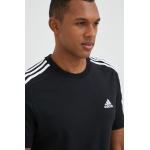 Pánske Polo tričká adidas čiernej farby z bavlny vo veľkosti XXL 