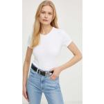 Dámske Topy s krátkym rukávom AllSaints BIO bielej farby z tričkoviny vo veľkosti L s krátkymi rukávmi udržateľná móda 