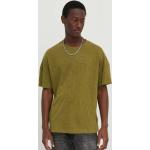 Pánske Polo tričká American Vintage zelenej farby vo vintage štýle z bavlny v zľave 