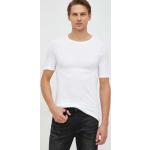 Pánske Designer Polo tričká HUGO BOSS BOSS bielej farby z bavlny v zľave 