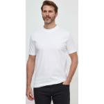 Pánske Designer Polo tričká HUGO BOSS BOSS bielej farby z bavlny v zľave 