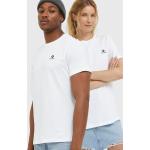 Pánske Topy s krátkym rukávom Converse bielej farby z bavlny vo veľkosti XXL s krátkymi rukávmi 