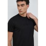 Pánske Polo tričká Emporio Armani čiernej farby z bavlny vo veľkosti XXL 