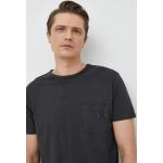 Pánske Polo tričká Guess čiernej farby s jednofarebným vzorom z bavlny 