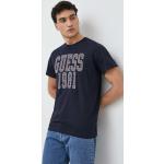 Pánske Polo tričká Guess tmavo modrej farby z bavlny vo veľkosti XXL v zľave 