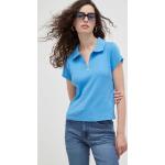 Dámske Polo tričká LEVI´S tyrkysovej farby z bavlny vo veľkosti XS 