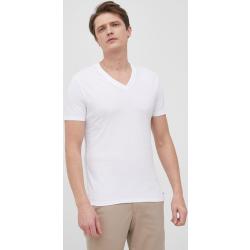 Bavlnené tričko Michael Kors biela farba, jednofarebné