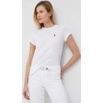 Dámske Designer Tričká s krátkym rukávom Ralph Lauren Polo Ralph Lauren bielej farby vo veľkosti XS s krátkymi rukávmi 