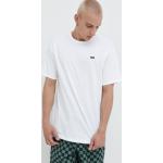Pánske Skate tričká Vans bielej farby s jednofarebným vzorom z bavlny 