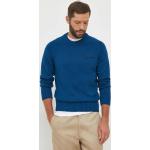 Pánska Jesenná móda Tommy Hilfiger modrej farby z bavlny Zľava na zimu 