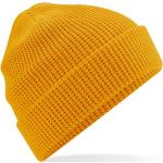 Pánske Zimné čiapky BIO horčicovej farby z bavlny udržateľná móda 
