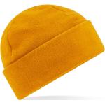 Pánske Zimné čiapky horčicovej farby z flisu udržateľná móda 