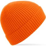 Pánske Zimné čiapky oranžovej farby z akrylového vlákna 