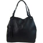 Dámske Elegantné kabelky bella belly čiernej farby v elegantnom štýle z kože na zips 