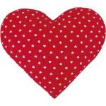 Vankúše bellatex červenej farby v romantickom štýle s motívom: Srdcia v zľave 