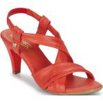 Dámske Kožené sandále betty london POULOI červenej farby vo veľkosti 35 na leto 