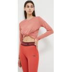 Dámske Tričká s dlhým rukávom Asics ružovej farby z polyesteru vo veľkosti XS s dlhými rukávmi udržateľná móda 