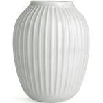 Vázy bielej farby z keramiky s výškou 25 cm s priemerom 25 cm 