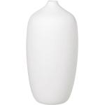 Vázy Blomus bielej farby s jednofarebným vzorom z keramiky s výškou 25 cm s priemerom 25 cm 