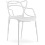 Stoličky bielej farby z plastu 
