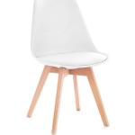 Stoličky bielej farby z bukového dreva 