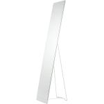 Stojace zrkadlá bielej farby v minimalistickom štýle 