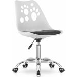 Kancelárske stoličky oceľovo šedej farby z kovu 