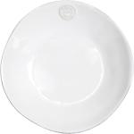 Hlboké taniere costa nova bielej farby s jednofarebným vzorom z keramiky vhodné do úmývačky riadu s priemerom 25 cm 