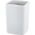 Biely odpadkový kôš Wenko Barcelona L, výška 28,5 cm