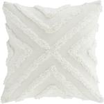 Klasické vankúše bielej farby s jednofarebným vzorom z bavlny s motívom: Ananás 