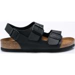 Dámske Kožené sandále Birkenstock Milano čiernej farby zo syntetiky vo veľkosti 41 na leto 