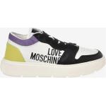 Dámske Designer Kožené tenisky Moschino Love Moschino bielej farby z kože vo veľkosti 36 v zľave 