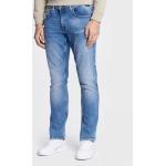 Pánske Straight Fit jeans Blend modrej farby regular z bavlny v zľave 
