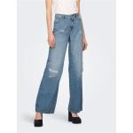 Blue Womens Wide Jeans ONLY Chris - Women