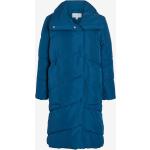 Dámske Zimné kabáty Vila modrej farby s prešívaným vzorom zo syntetiky vo veľkosti XS v zľave 