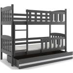 Detské postele BMS sivej farby 
