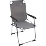 Kempingové stoličky sivej farby 