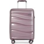 Stredné cestovné kufre fialovej farby na zips objem 72 l 