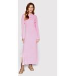 Dámske Designer Denné šaty HUGO BOSS BOSS ružovej farby z bavlny v zľave 