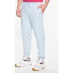 Pánske Designer Športové nohavice HUGO BOSS BOSS modrej farby regular z bavlny vo veľkosti XXL v zľave 