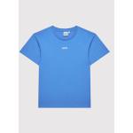Designer Detské tričká HUGO BOSS BOSS modrej farby z bavlny v zľave 